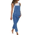 thumbnail image 1 of Women's Fashion Denim Bib Pants Sexy Long Rompers Bib Pants Jumpsuits, 1 of 6