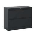 thumbnail image 6 of Dtwnek 2 Drawer Lateral File Cabinet with Lock, Lockable File Cabinet for Home Office, Locking Metal File Cabinet for Letter/A4/F4 Size, Black, 6 of 6