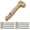 Khaki, variant on Multifunctional Camping Hammer with Tent Stake Puller - Heavy Duty Mallet with Hidden Storage and Bottle Opener - Includes 8 Pegs for Outdoor Hiking Backpacking