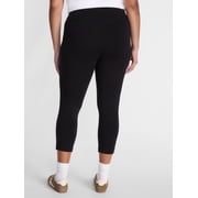 Terra & Sky Women's Plus Capri Legging, Sizes 0X-5X