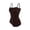 Coffee, variant on Women's Tummy Control Bodysuit Waist Cincher Shapewear, Chest Lifting Body Shaper, Adjustable Strap Slimming Tank Top, Crotch Buckle Underwear, Seamless Base Layer