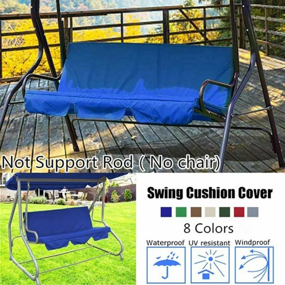 YOPTOP Swing Cover Chair Waterproof Cushion Patio Garden Yard Outdoor Seat Replacement,Grey,1pcsswingcover