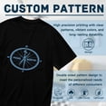 thumbnail image 5 of PEDAL NORTH,Compass With Sneaker Print, Vintage T Shirt, Cotton T-Shirt for Men, 23666286,XL, 5 of 8