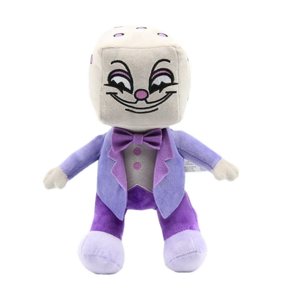 uiuoutoy Cuphead Game Toy King Dice Plush Doll Stuffed Toys 11'' Figure Gift
