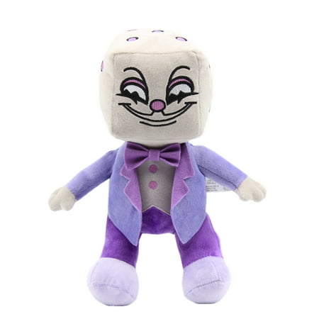 uiuoutoy Cuphead Game Toy King Dice Plush Doll Stuffed Toys 11'' Figure Gift