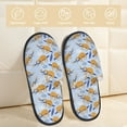 thumbnail image 2 of Bixox Men's Women's Cute Sloth Patterned Plush House Slippers, Memory Foam Slippers, Indoor and Outdoor Warm Plush Bedroom Shoes, Soft Flat Sole, Comfortable and Non-slip, 2 of 5