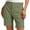 Army Green, variant on Dress Shorts for Women Summer Elastic Waist Straight Leg Loose Fit Business Casual Office Work Shorts with Pockets