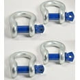 thumbnail image 2 of 2x 3" 20000lbs 3x10 ft Tow Strap+Blue Pin Bow Shackles winch tree saver recovery, 2 of 5