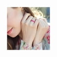 thumbnail image 5 of 2,70 carats (CTW) Rubis Ruby Ruby Ruby Ring Ring en argent plaqué rose, 5 of 5