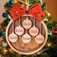 thumbnail image 2 of Adornos navideños personalizados 2023, personalice de 1 a 10 nombres, decoración del árbol de Navidad, nombres grabados con láser, viene con una cuerda (5 nombres, lazo rojo (la mayoría de las opcione, 2 of 4