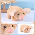 thumbnail image 4 of Plush Pig Toy, Gray Stuffed Animal Electronic Pet Interactive Play Toy For Kids 1 Piece, 4 of 6