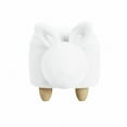 thumbnail image 3 of Picket House Furnishings Thumper Rabbit Storage Stool in White, 3 of 8