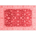 thumbnail image 1 of Ahgly Company Machine Washable Indoor Rectangle Oriental Red Modern Area Rugs, 7' x 10', 1 of 4
