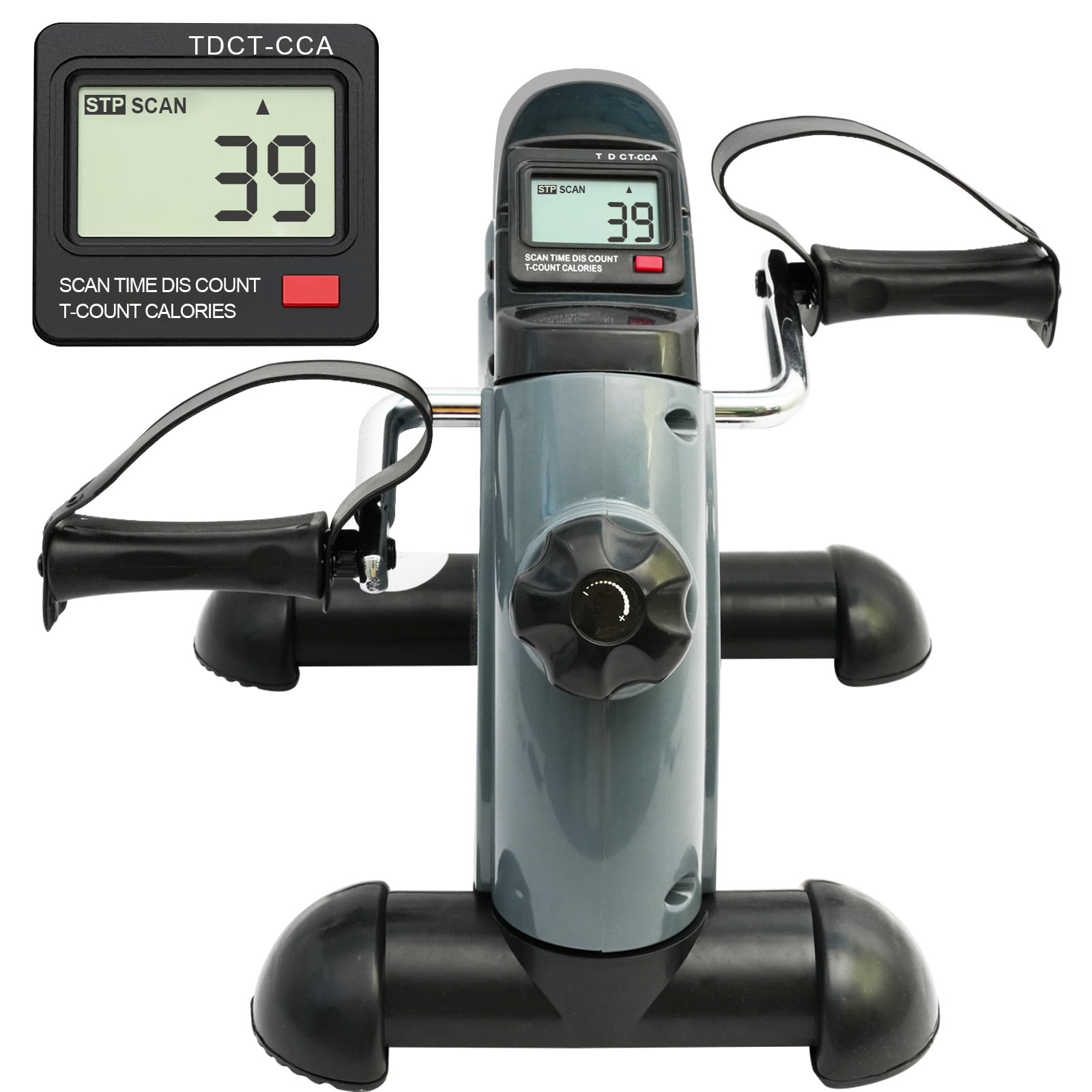 Mini Exercise Bike, Portable Mini Cycle Exercise Bike with Digital Display, Under Desk Bike Pedal Exerciser Stepper for Home Office Senior