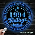 thumbnail image 5 of Craftnamesign Vintage 1994 Metal Wall Art LED Light, , 29th Birthday Metal Wall Art LED Light, 5 of 5