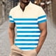 thumbnail image 2 of Mens Manga Corta Botón Abajo Camisas con Bolsillo Pulover Botón de Impresión de la Camisa de Solapa de Poliéster Cuello de Vuelta, Blusa Casual para Hombres, 2 of 2