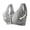 Gray, variant on Front Button Closure Bras for Women,Wireless Lace Maternity Nursing,Wide Strap Seamless Comfort Support Pregnancy Sleep Bra