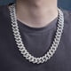 thumbnail image 3 of Collares de cadena cubana Cadenas de eslabones cubanos de plata/oro para hombre Iced Out, 3 of 5