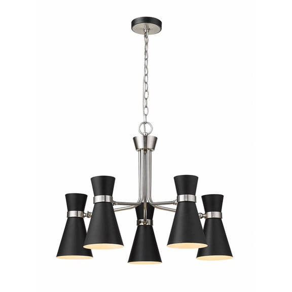 5 Light Chandelier In Period Inspired Style 27 Inches Wide By 20 Inches High -Traditional Installation Z-Lite 728-5Mb-Bn