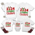 thumbnail image 5 of Conjunto navideño 2024 con estampado de ciervos y Navidad para toda la familia, ropa informal de manga corta para el día de Navidad, 5 of 5