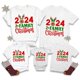 thumbnail image 5 of Conjunto navideño 2024 con estampado de ciervos y Navidad para toda la familia, ropa informal de manga corta para el día de Navidad, 5 of 5