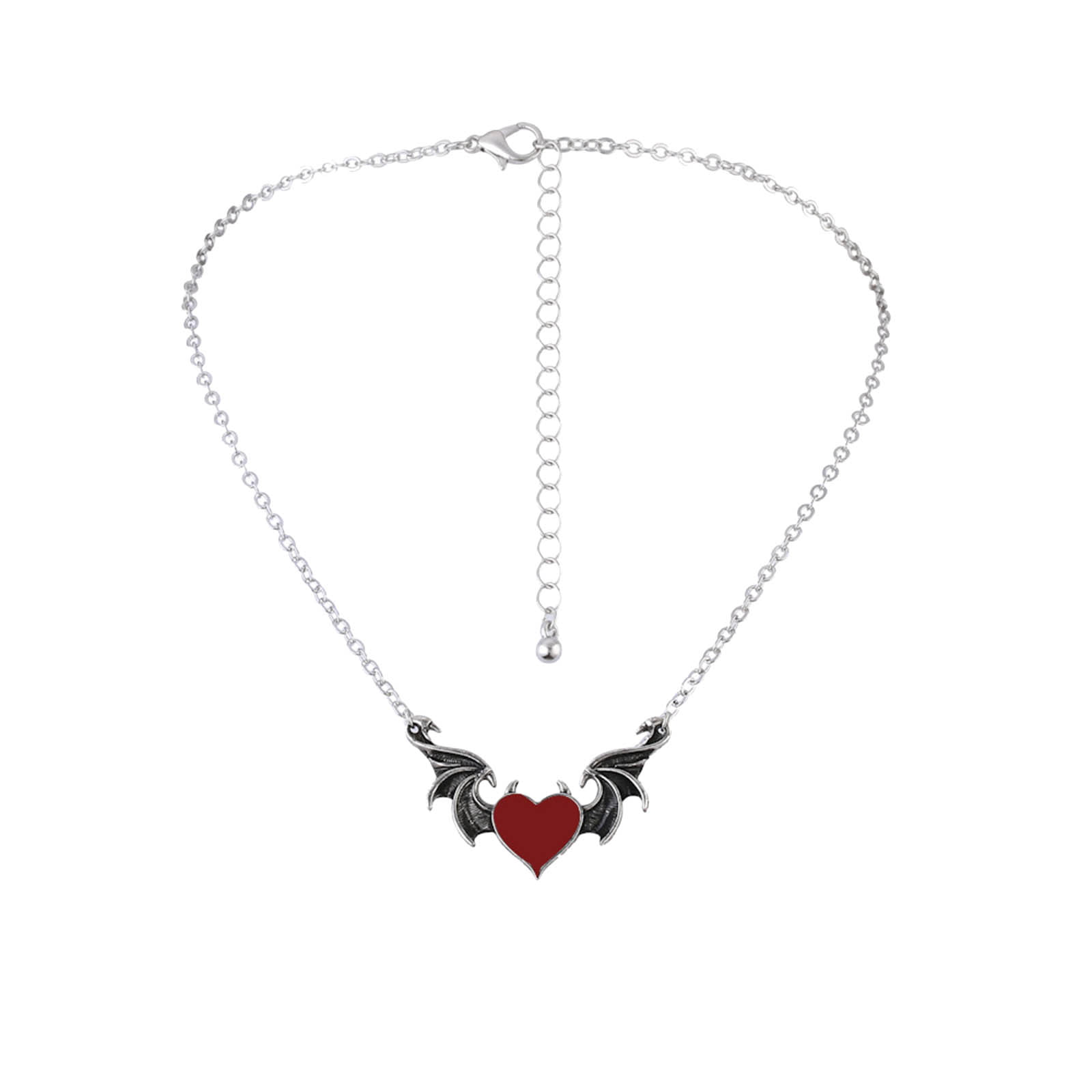 Details about   18" INCH DEVIL HEARTS PENDANTS 14K WHITE GOLD FN STERLING SILVER CHRISTMAS DAY