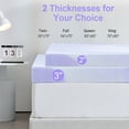 thumbnail image 4 of Queen Mattress Topper, GELBIY 3'' Memory Foam Mattress Topper for Pressure Relief, Purple, 4 of 9