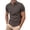 Coffee, variant on IWRICH Men's Waffle Solid Color Polo Shirts Collared Short Sleeve Slim Fit Shirts Button up Casual Business Workwear White XL