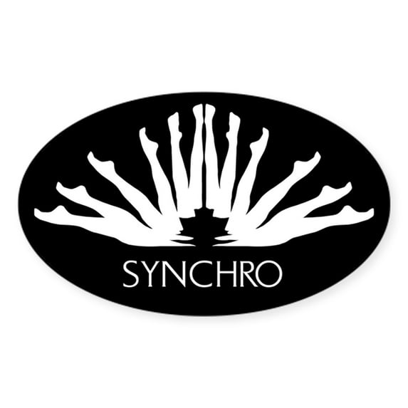 CafePress - Synchronized Swimming Sticker - Sticker (Oval)