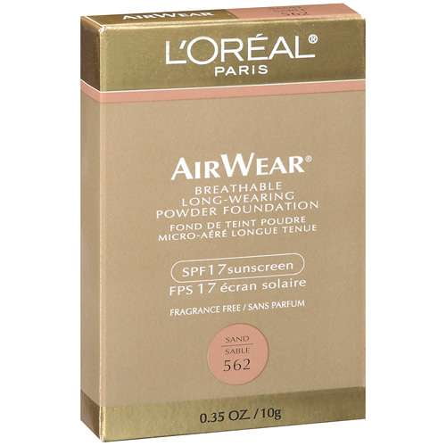 Loreal Loreal AirWear Breathable Long-Wearing Powder Foundation, 0.35 oz
