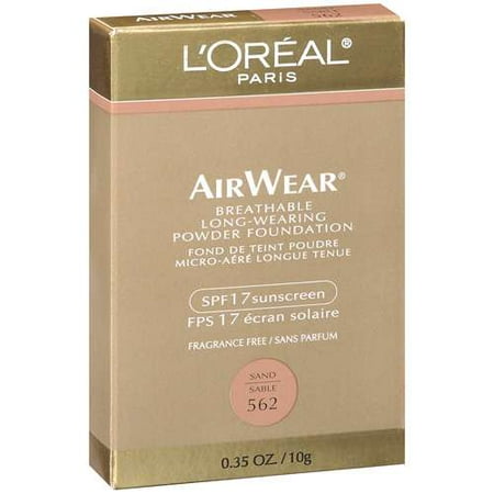 Loreal Loreal AirWear Breathable Long-Wearing Powder Foundation, 0.35 oz