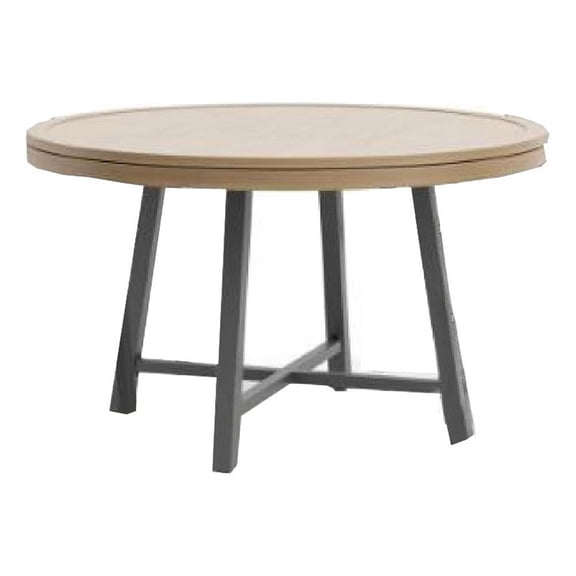Benjara Nily Outdoor Game Table- 51" Round Top w Inlaid Chess Board