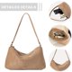 thumbnail image 5 of Bolso Vintage para Mujer Hombro Ante Sintético Con Cierre Hobo Elegante, 5 of 9
