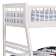 thumbnail image 4 of Wooden Twin Over Full Bunk Bed with Wheel Supported Bottom Drawers White- Saltoro Sherpi, 4 of 5