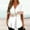 White, variant on Pntutb Best Womens Short Sleeve Tops Fashion V Neck Print Casual Loose Shirts