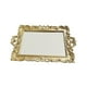 thumbnail image 3 of Bandeja de espejo decorativa, espejo de maquillaje Retro, espejo cosmético, espejo de pared de mesa dorado, espejo antiguo para dormitorio y baño, 3 of 9