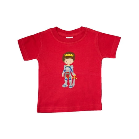

Inktastic Boy Prince Brown Hair Knight In Shining Armor Gift Baby Boy T-Shirt