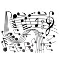 thumbnail image 1 of Jingsheng Music Notes Wall Art Sticker Removable Vinyl Wall Stickers Home Decoration, 1 of 8