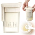 thumbnail image 2 of Yogurt Filter Press, Reusable Mesh Strainer with Lid for Greek Yogurt, Cheese, Tofu, Diy Whey Protein Drinks, Stand Mixer Bowl Tool, A Yogurt Separator, 2 of 6