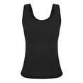 thumbnail image 4 of Women Thermal Tank Tops Thermal Fleece Lined Underwear Tops Warm Thermal Shirts Thermal Vest Sleeveless Camis Black XL, 4 of 6