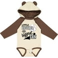 thumbnail image 3 of Inktastic Little Brother and Biggest Fan Baseball Family Fan Boys or Girls Long Sleeve Baby Bodysuit, 3 of 5