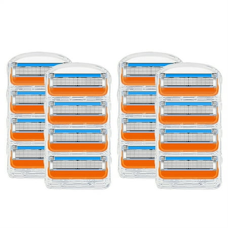 

SAINSPEED Razor Blades Men Stainless Steel Razor Blades Kit 5-layer Precision Trimmer No Vibration Less Skin Irritation Compatible For Gillette