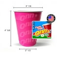 thumbnail image 2 of Pack of 40 Disposable Plastic Cups , 18 Oz, Strong and Sturdy Disposable Cups for Parties or Celebrations (PINK), 2 of 2