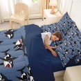 thumbnail image 4 of Feelyou Kawaii Whale Shark Bedding Comforter Set for Kids Boys Girls, Cartoon Sea Animal Full Bedding Set, Navy, Blue Reversible, 7pcs, 4 of 7