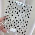thumbnail image 6 of Sunsanly 4 Sheets Star Nail Art Stickers 3D Self-Adhesive Star Nail Decals Shiny White Black Gold Silver Stars Nail Sticker Designs Nail Art Supplies for Nail Tips DIY Manicure, 6 of 8
