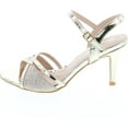 thumbnail image 2 of FOREVER Villa-04 Women's Glitter Metallic Ankle Strap Buckle Wrapped Heel Sandals, 2 of 7