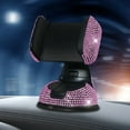 thumbnail image 5 of SkyAuks Bling Car Phone Holder,Rhinestone Bling Car Phone Mount,with One Air Vent Base,Universal Cell Phone Holder for Dashboard,Windshield and Air Vent, 5 of 7