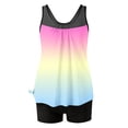 thumbnail image 5 of Womens Flowy Tankini Tops Modest Bathing Suit Loose Fit Two Piece Swimsuit Scoop Neck Swim Tops High Waisted Bottom, XL, 5 of 7