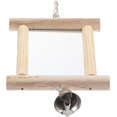 thumbnail image 2 of Bird Mirror Household Bird Toy Cage Parrot Toy Hanging Bird Mirror Decor Parrot Supply With Bell, 2 of 4