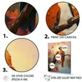 thumbnail image 3 of Designart "Serenade Of Parrots At Sunset" Parrot Floater Framed Wall Art Living Room, 3 of 5